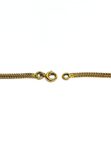 Collier Chaîne maille palmier en or jaune 18 carats 58 Facettes