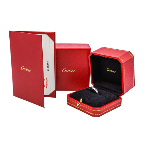 Bague 52 Cartier Bague Alliance Love Or blanc Diamant 58 Facettes 4216240RV