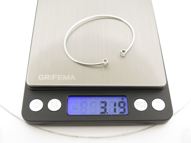 Bracelet bracelet DINH VAN 308215 le cube diamant pm 15 or blanc 18k 0.14ct 58 Facettes 271714