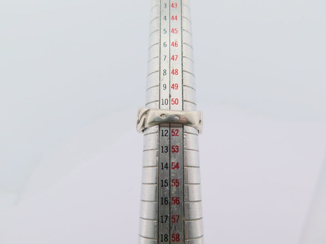 Bague 51 vintage bague HERMES boucle de ceinture t51 en argent 6.9gr  buckle 58 Facettes 271102