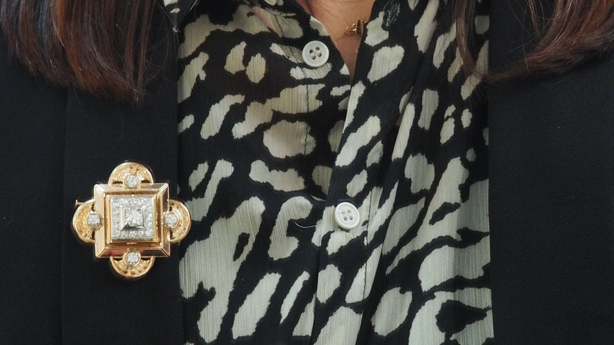 Pendentif Broche pendentif Or Diamants 58 Facettes 32433