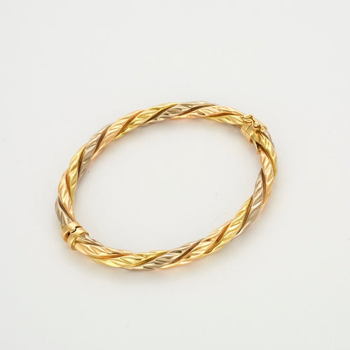 Bracelet Bracelet torsadé 3 ors 58 Facettes LP613