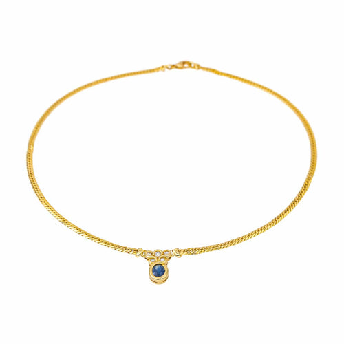 Collier Collier  Or jaune Saphir, Diamant 58 Facettes 4416915RV