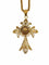 Collier Crucifix portugais traditionnel fabriqué main, chaîne or jaune 58 Facettes