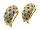 Boucles d'oreilles Boucles d'oreilles vintages or, diamants, rubis, saphirs et émeraudes 58 Facettes