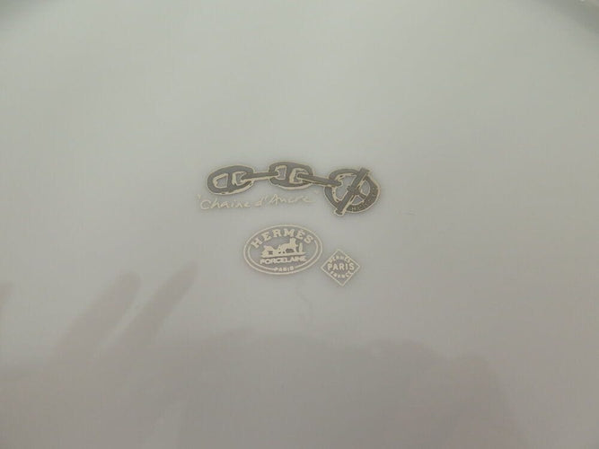 lot de 6 assiettes HERMES a diner chaine d'ancre 27cm porcelaine plate set 58 Facettes 266008