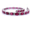 Bracelet Bracelet Tennis - Or Blanc - Rubis et Diamants 58 Facettes