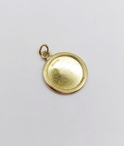 Augis - Kærlighedsmedaljon 17 mm i 18k guld, diamanter og rubiner 