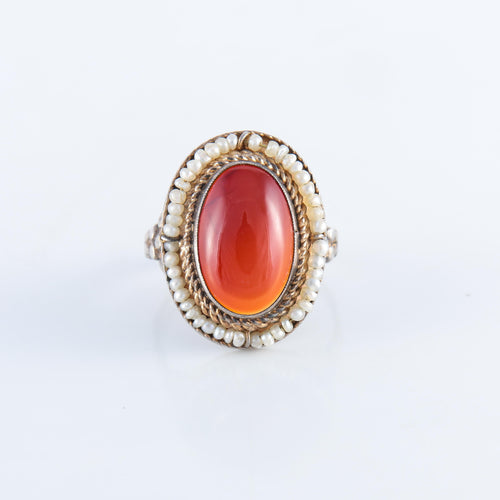 Bague 52 Bague cornaline, perles 58 Facettes