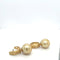 Boucles d'oreilles Boucles d'oreilles en perles couleur champagne or brossé, 58 Facettes
