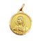 Pendentif Médaille religieuse vintage or jaune double face vierge Marie et Jésus Christ 58 Facettes B01019