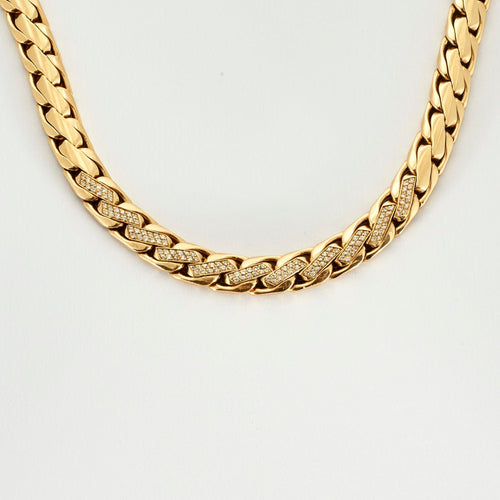 Collier Collier or jaune maille palmier 58 Facettes LP466/9