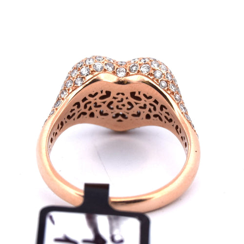 Bague 53 Bague Coeur en Diamant 58 Facettes