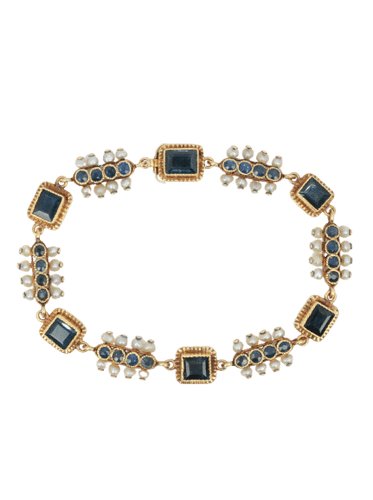 Bracelet Bracelet ancien or jaune saphirs perles fines 58 Facettes 286