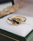 Bague 53 Bague or jaune saphirs et diamants 58 Facettes 663