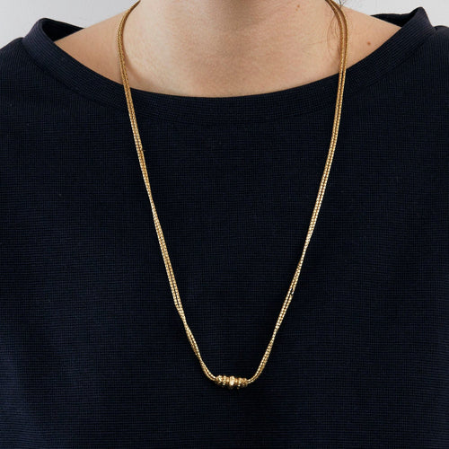 Collier Sautoir or colonne 58 Facettes 352A00112