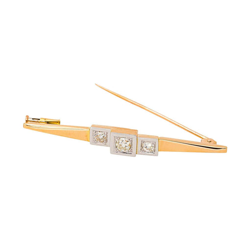 Broche Or rose, Or blanc Diamant 58 Facettes 4445943CN