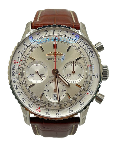 Montre Breitling Navitimer 1 B01 Chronograph AB0139211G1P1 58 Facettes