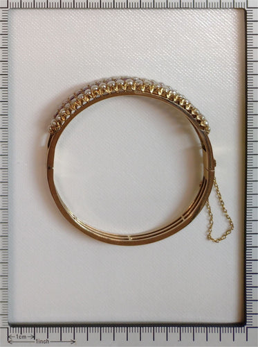 Bracelet Bijoux de la Grande Époque : Bracelet jonc victorien en rubis 58 Facettes 21273-0594