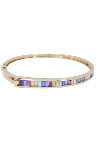 Bracelet GUY LAROCHE - Bracelet or jaune et pierres multicolores 58 Facettes 089171