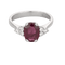 Bague 54 Bague en Or blanc rubis et diamants 58 Facettes LJ25-302