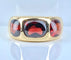 Bague 51.5 Bague en or jaune 18 carats ornée de 3 grenats 58 Facettes AB563