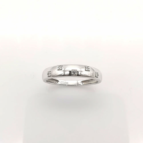 Bague 54 Bague Or blanc et Diamants 58 Facettes