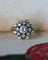Bague 51 Bague Dôme Marguerite 1950 Diamants Or Blanc 58 Facettes A11664