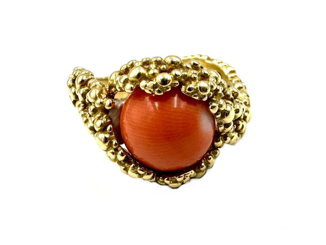 56 GILBERT ALBERT - Bague or jaune et billes interchangeables 58 Facettes