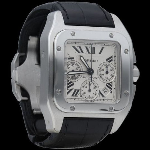 Montre Cartier Montre Santos 100 Xl Chronograph 58 Facettes MT44201