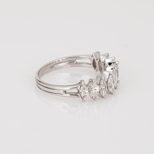 Vintage Platinum 1ct Diamond Marquise ring 