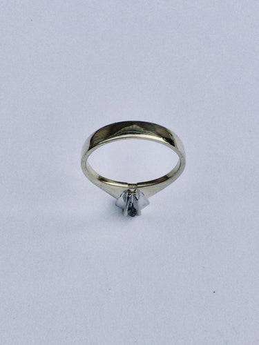 Rengas Solitaire Keltakultainen timantti 0,16 ct