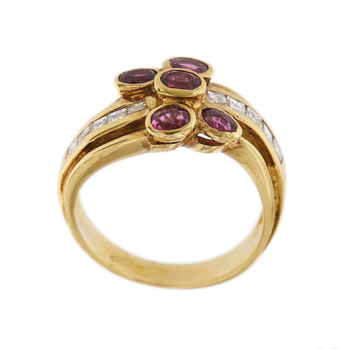 Bague 55 Bague diamants et rubis 58 Facettes 28782