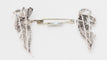 Broche Broche Art déco double clips en or blanc et platine, diamants 58 Facettes 32946
