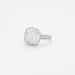 Bague 53 CIRIBELLI- Bague macaron en or gris et diamants 58 Facettes B846