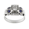 Bague 53 Bague avec saphirs et diamants 58 Facettes 30533
