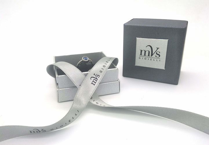 Bague Bague saphir et diamants en or blanc 58 Facettes