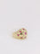 Bague Bague boule vintage en or jaune, rubis et diamants 58 Facettes J134
