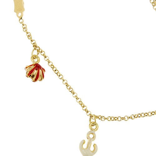 Armband met geëmailleerde bedels 