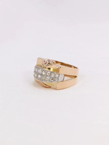 Bague 48 Bague Tank diamants taille rose 58 Facettes 1039.7