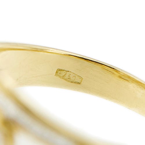 Bague Bague trilogie en or jaune sertie de diamants de 1,17 ct 58 Facettes 33607