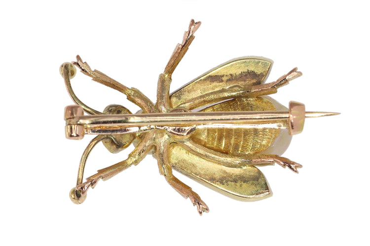 Broche Charmante broche à mouche vintage des années 1870 58 Facettes 24137-0100