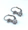 Boucles d'oreilles Boucles d’oreilles dormeuses en or blanc en pierres blanches 58 Facettes AB320