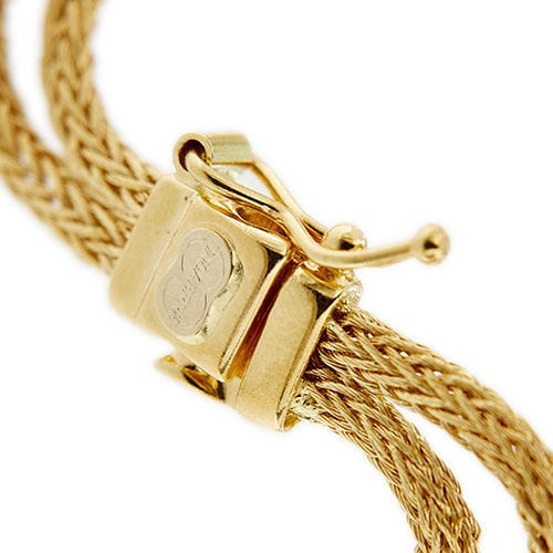 波浪形黄金手链 