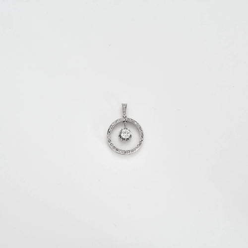 Pendentif Pendentif Or Blanc & Diamants 58 Facettes BO/230131