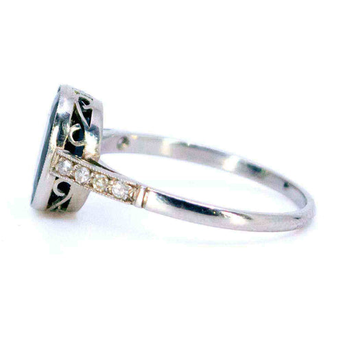 Bague 53.5 Bague Saphir, Diamant, Platine 58 Facettes 4ECF3F975EC84552BCAB036F57C59783