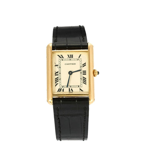 Montre CARTIER- Montre Tank Louis or Jaune 58 Facettes
