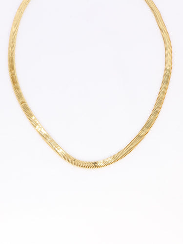 Collier Collier chaine vintage or jaune maille plate 58 Facettes 1131.4