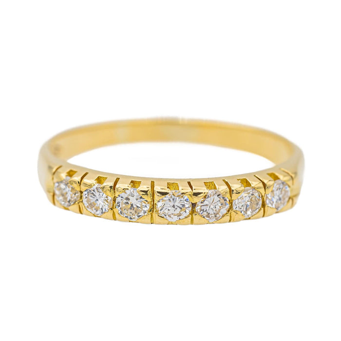 Bague 50 Bague Demi alliance Or jaune Diamant 58 Facettes 3208048CN