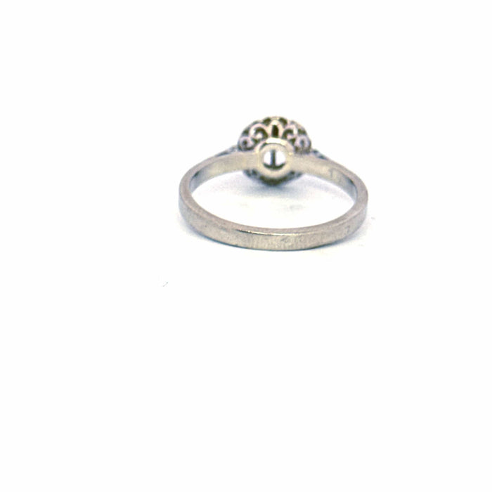 Bague 54 Solitaire Or Blanc Diamant 58 Facettes 3-GS33732